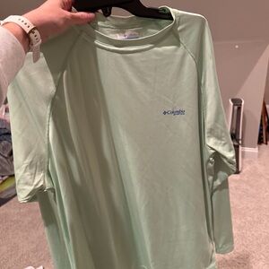 Columbia Men's Light Green Long Sleeve Tee